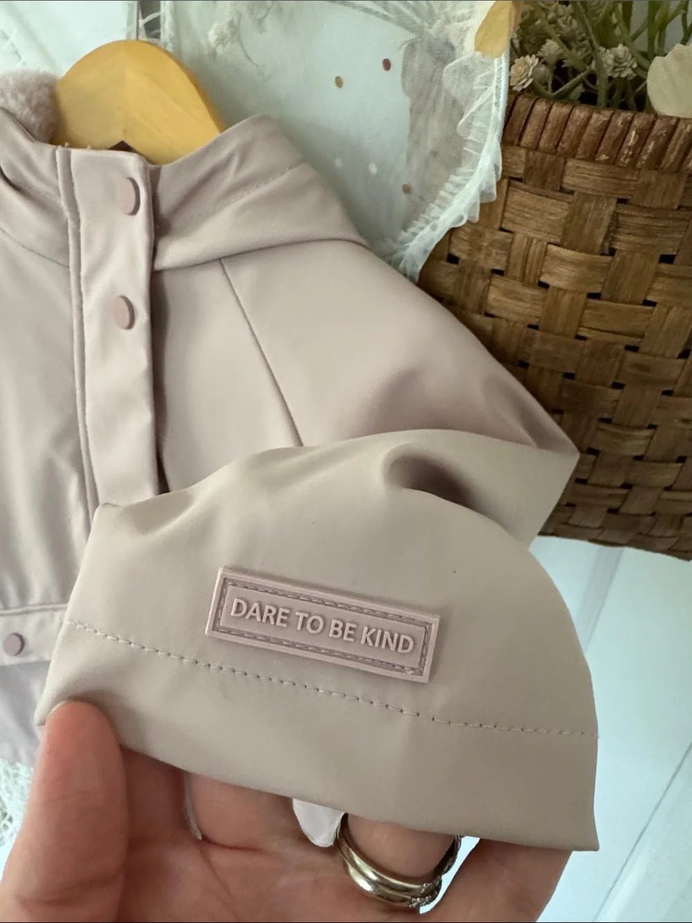 Zara Toddler Dusty Pink Rain Jacket